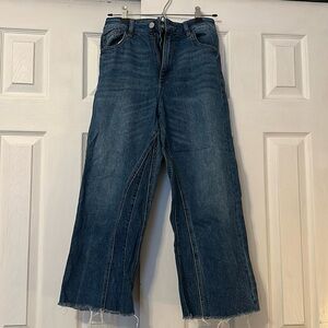 DL1961 Jeans Womens Small Blue High Rise Wide Leg Ashford Denim